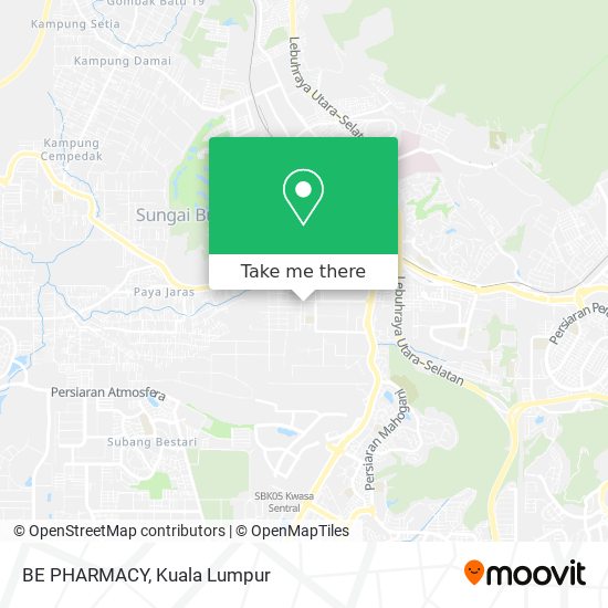 BE PHARMACY map