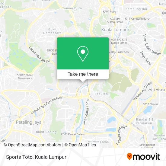 Sports Toto map
