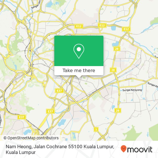 Peta Nam Heong, Jalan Cochrane 55100 Kuala Lumpur