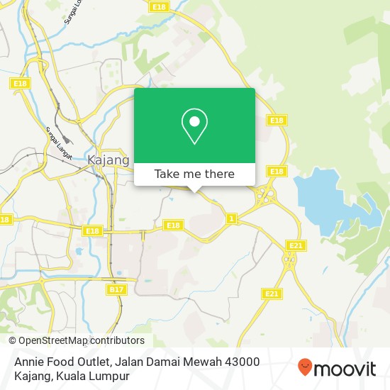 Annie Food Outlet, Jalan Damai Mewah 43000 Kajang map