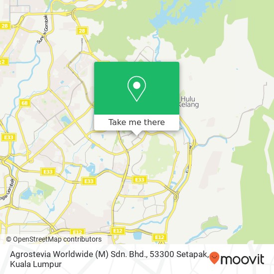 Agrostevia Worldwide (M) Sdn. Bhd., 53300 Setapak map