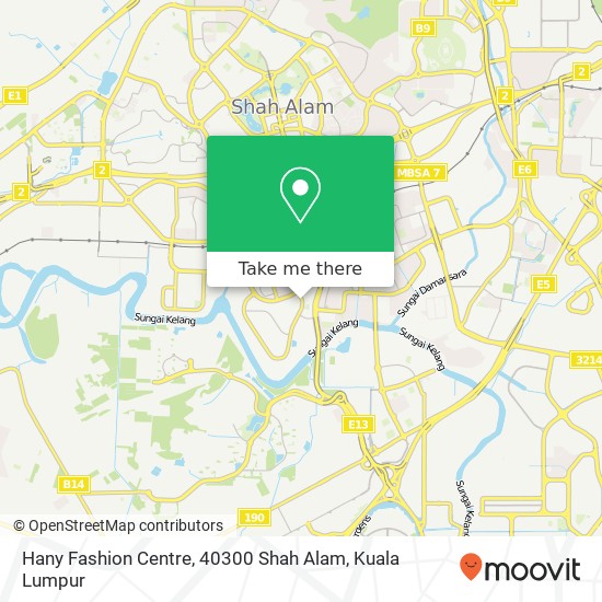 Peta Hany Fashion Centre, 40300 Shah Alam