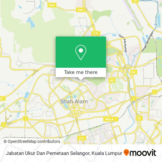 Jabatan Ukur Dan Pemetaan Selangor map