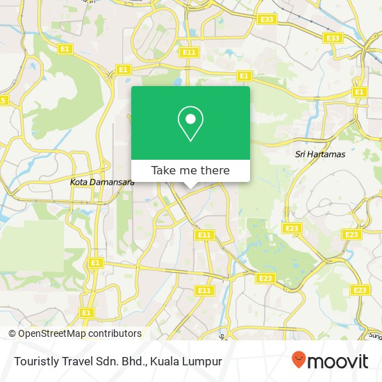 Touristly Travel Sdn. Bhd. map