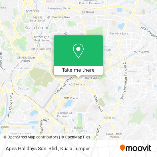 Apes Holidays Sdn. Bhd. map