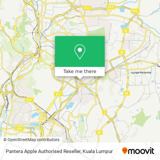Pantera Apple Authorised Reseller map
