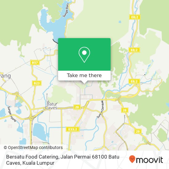 Bersatu Food Catering, Jalan Permai 68100 Batu Caves map