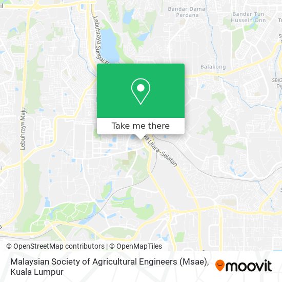 Peta Malaysian Society of Agricultural Engineers (Msae)