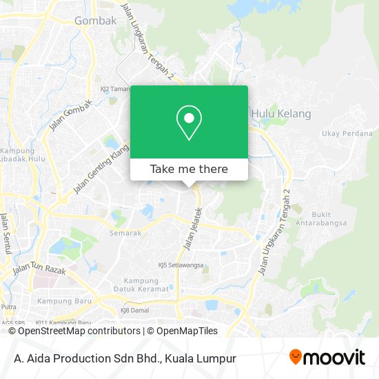 A. Aida Production Sdn Bhd. map