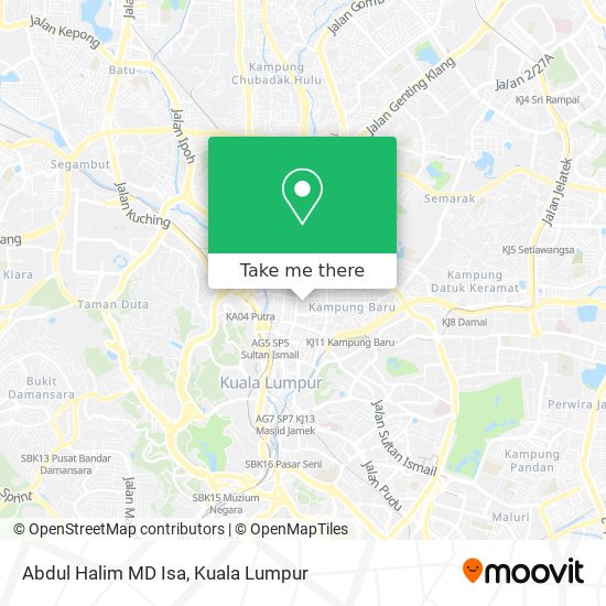 Abdul Halim MD Isa map