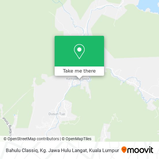 Bahulu Classiq, Kg. Jawa Hulu Langat map