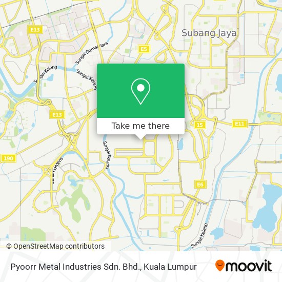 Pyoorr Metal Industries Sdn. Bhd. map