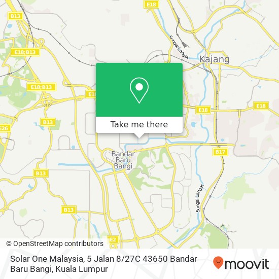 Solar One Malaysia, 5 Jalan 8 / 27C 43650 Bandar Baru Bangi map