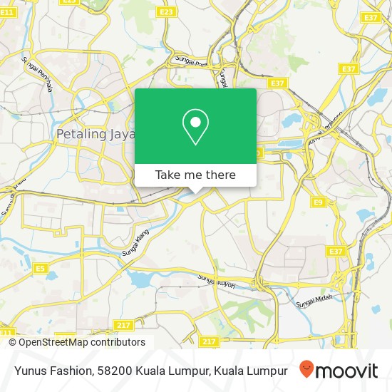 Yunus Fashion, 58200 Kuala Lumpur map