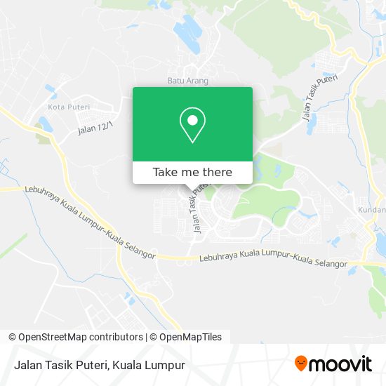 Peta Jalan Tasik Puteri