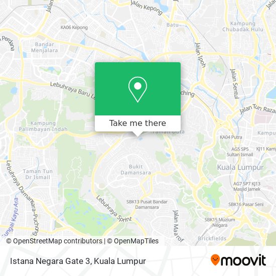 Istana Negara Gate 3 map