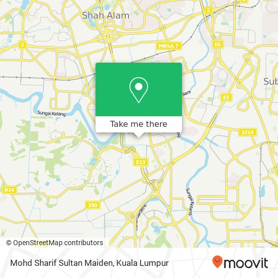 Peta Mohd Sharif Sultan Maiden
