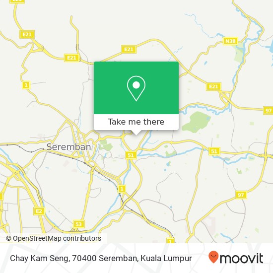 Chay Kam Seng, 70400 Seremban map