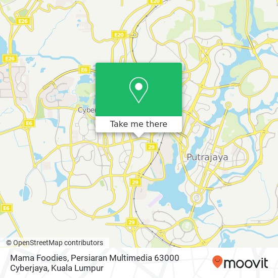 Mama Foodies, Persiaran Multimedia 63000 Cyberjaya map