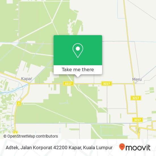 Adtek, Jalan Korporat 42200 Kapar map
