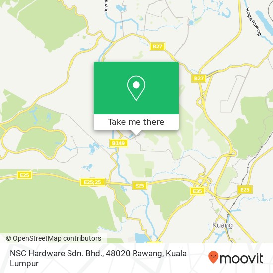 NSC Hardware Sdn. Bhd., 48020 Rawang map