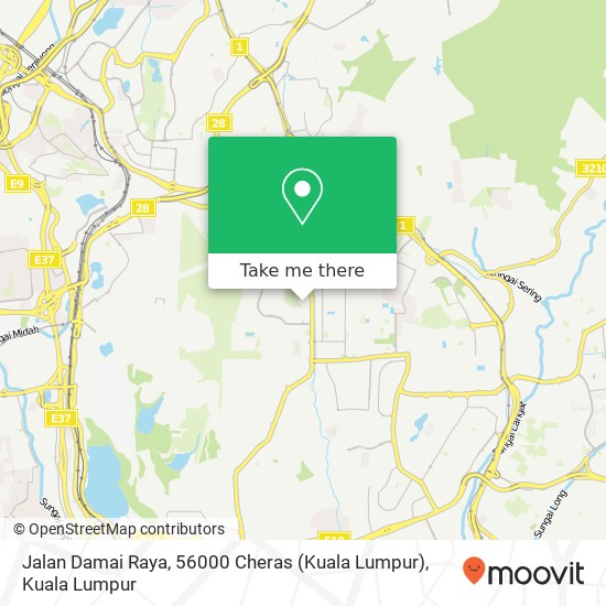 Jalan Damai Raya, 56000 Cheras (Kuala Lumpur) map