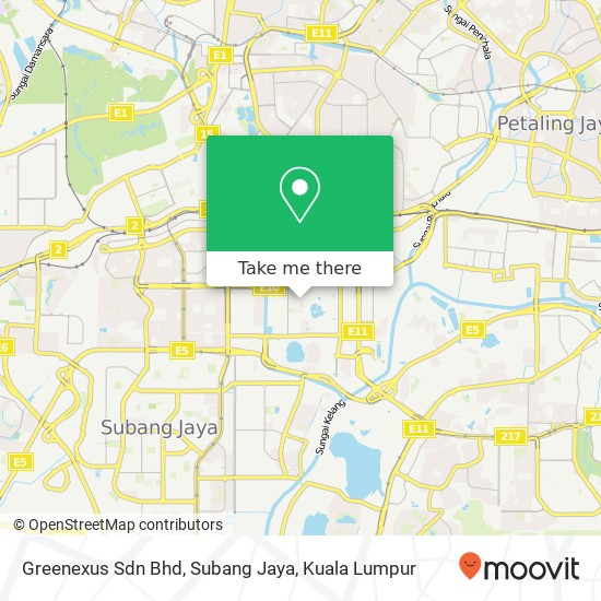 Greenexus Sdn Bhd, Subang Jaya map