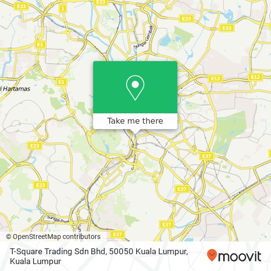 T-Square Trading Sdn Bhd, 50050 Kuala Lumpur map