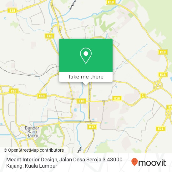 Meant Interior Design, Jalan Desa Seroja 3 43000 Kajang map