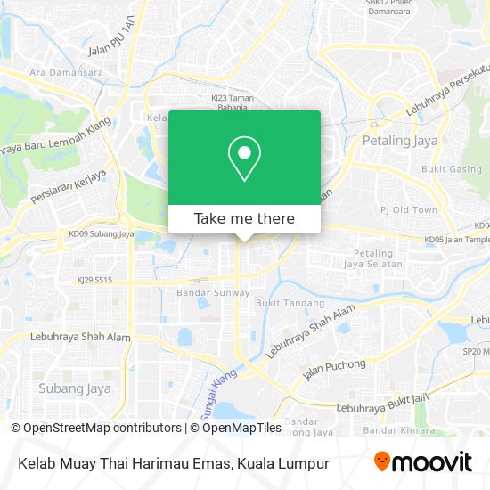 Kelab Muay Thai Harimau Emas map