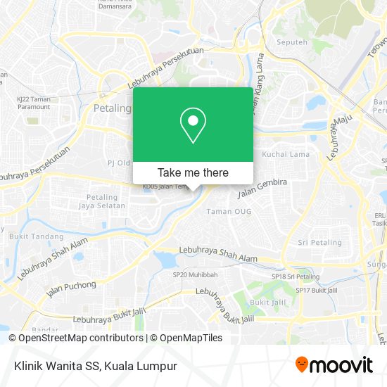 Klinik Wanita SS map