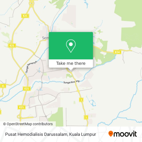 Pusat Hemodialisis Darussalam map