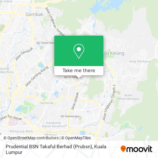 Prudential BSN Takaful Berhad (Prubsn) map