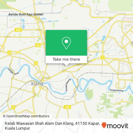 Kelab Wawasan Shah Alam Dan Klang, 41150 Kapar map