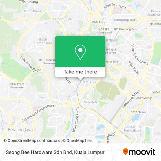 Peta Seong Bee Hardware Sdn Bhd