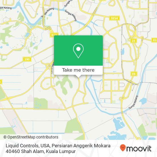 Liquid Controls, USA, Persiaran Anggerik Mokara 40460 Shah Alam map