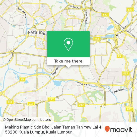 Peta Making Plastic Sdn Bhd, Jalan Taman Tan Yew Lai 4 58200 Kuala Lumpur