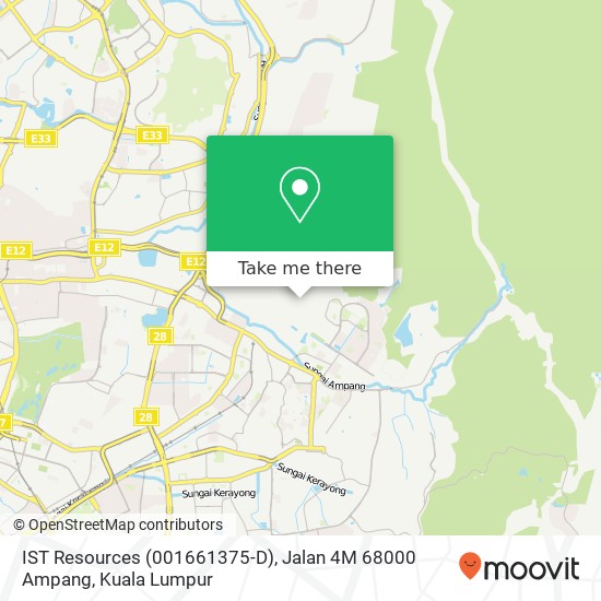 IST Resources (001661375-D), Jalan 4M 68000 Ampang map