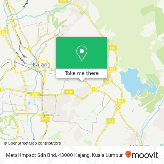 Metal Impact Sdn Bhd, 43000 Kajang map