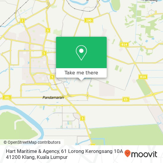 Peta Hart Maritime & Agency, 61 Lorong Kerongsang 10A 41200 Klang