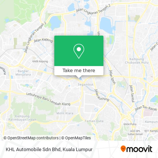 KHL Automobile Sdn Bhd map