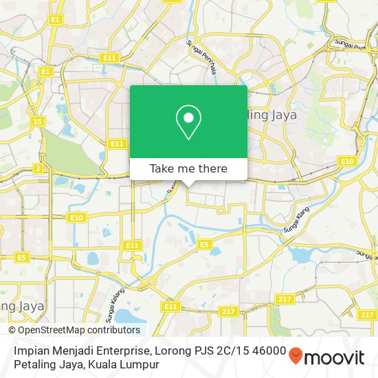 Impian Menjadi Enterprise, Lorong PJS 2C / 15 46000 Petaling Jaya map