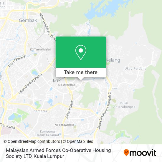 Peta Malaysian Armed Forces Co-Operative Housing Society LTD