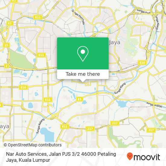 Nar Auto Services, Jalan PJS 3 / 2 46000 Petaling Jaya map