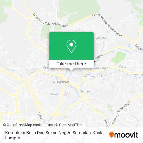 Peta Kompleks Belia Dan Sukan Negeri Sembilan
