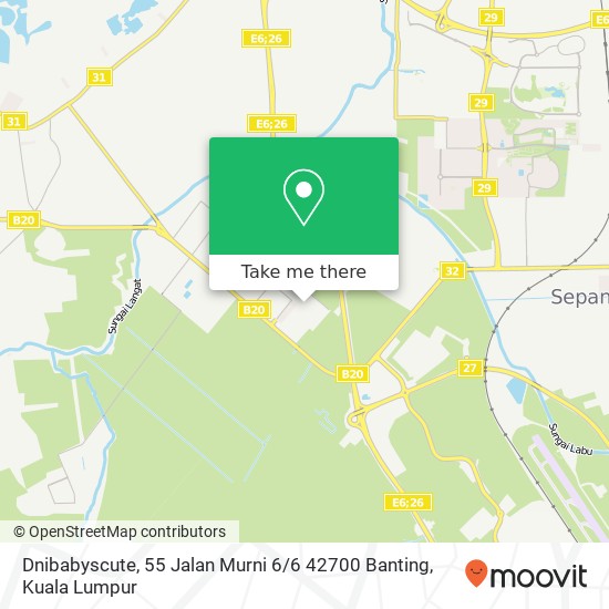 Dnibabyscute, 55 Jalan Murni 6 / 6 42700 Banting map