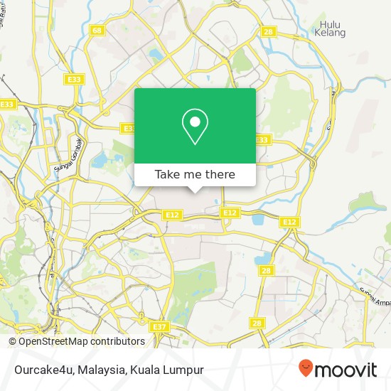 Peta Ourcake4u, Malaysia