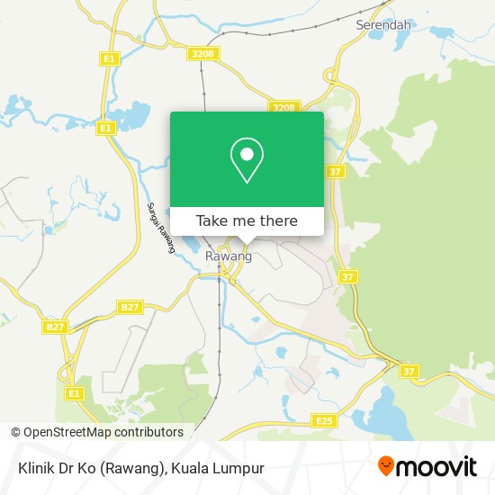 Peta Klinik Dr Ko (Rawang)