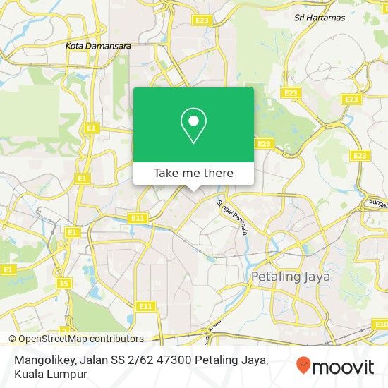 Mangolikey, Jalan SS 2 / 62 47300 Petaling Jaya map