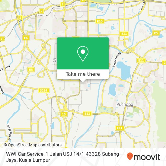 WWI Car Service, 1 Jalan USJ 14 / 1 43328 Subang Jaya map